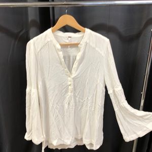 Free people white large blouse